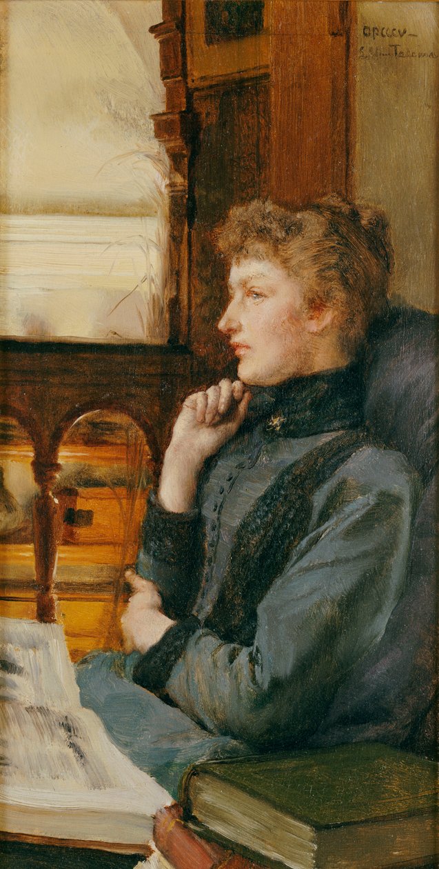 Vzdálené myšlenky, 1890 od Lawrence Alma Tadema
