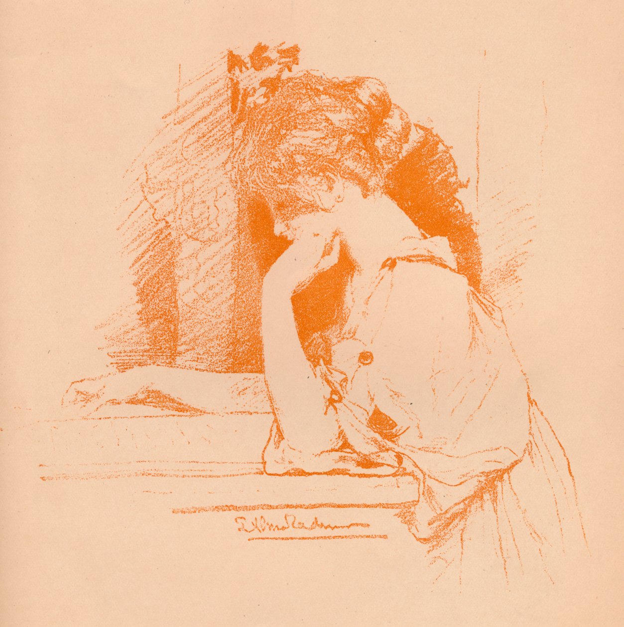 Sketch of A Girl, c1885, 1896 od Lawrence Alma Tadema