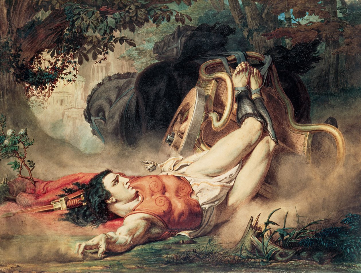 Smrt Hippolyta, 1860 od Lawrence Alma Tadema