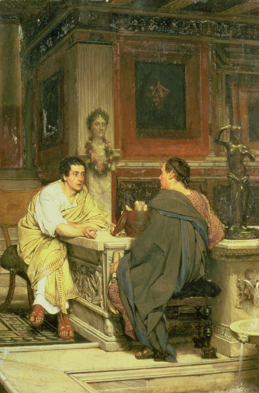 Pojednání; Chat od Lawrence Alma Tadema