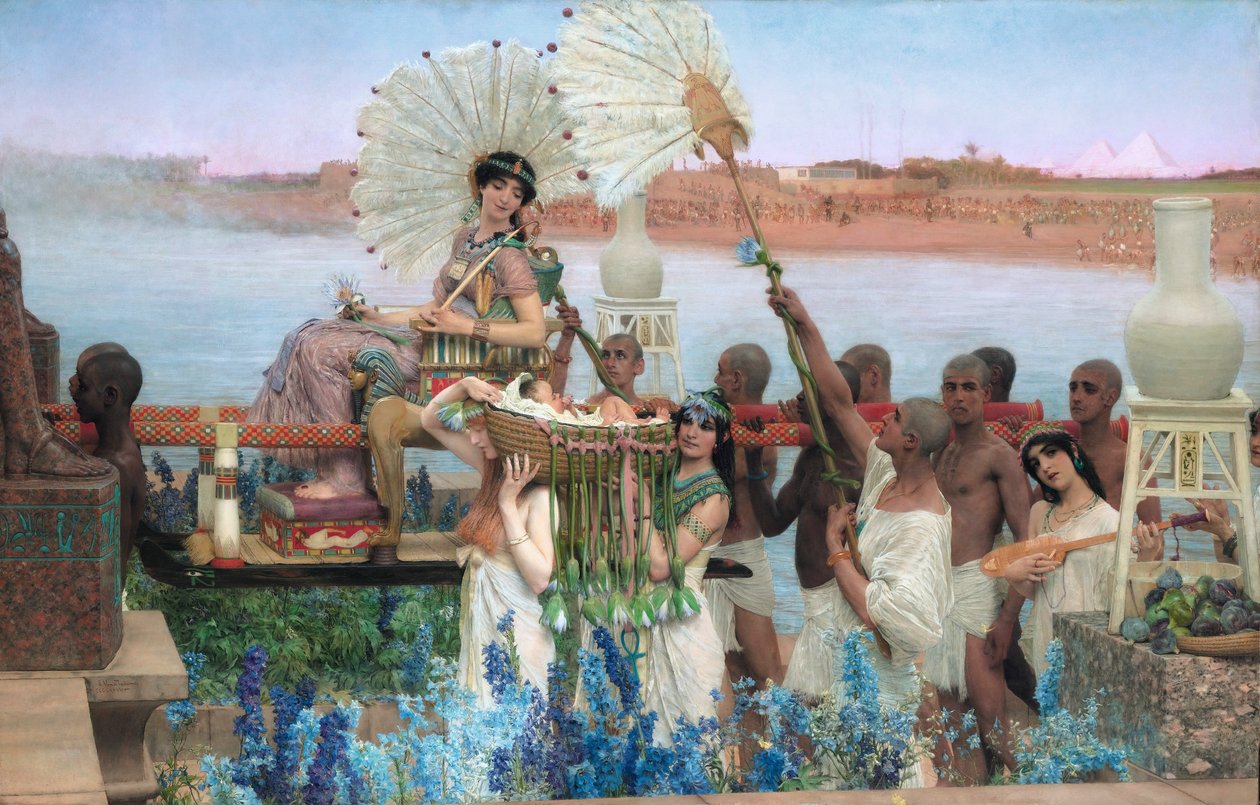 Mojžíšův nález od Lawrence Alma Tadema