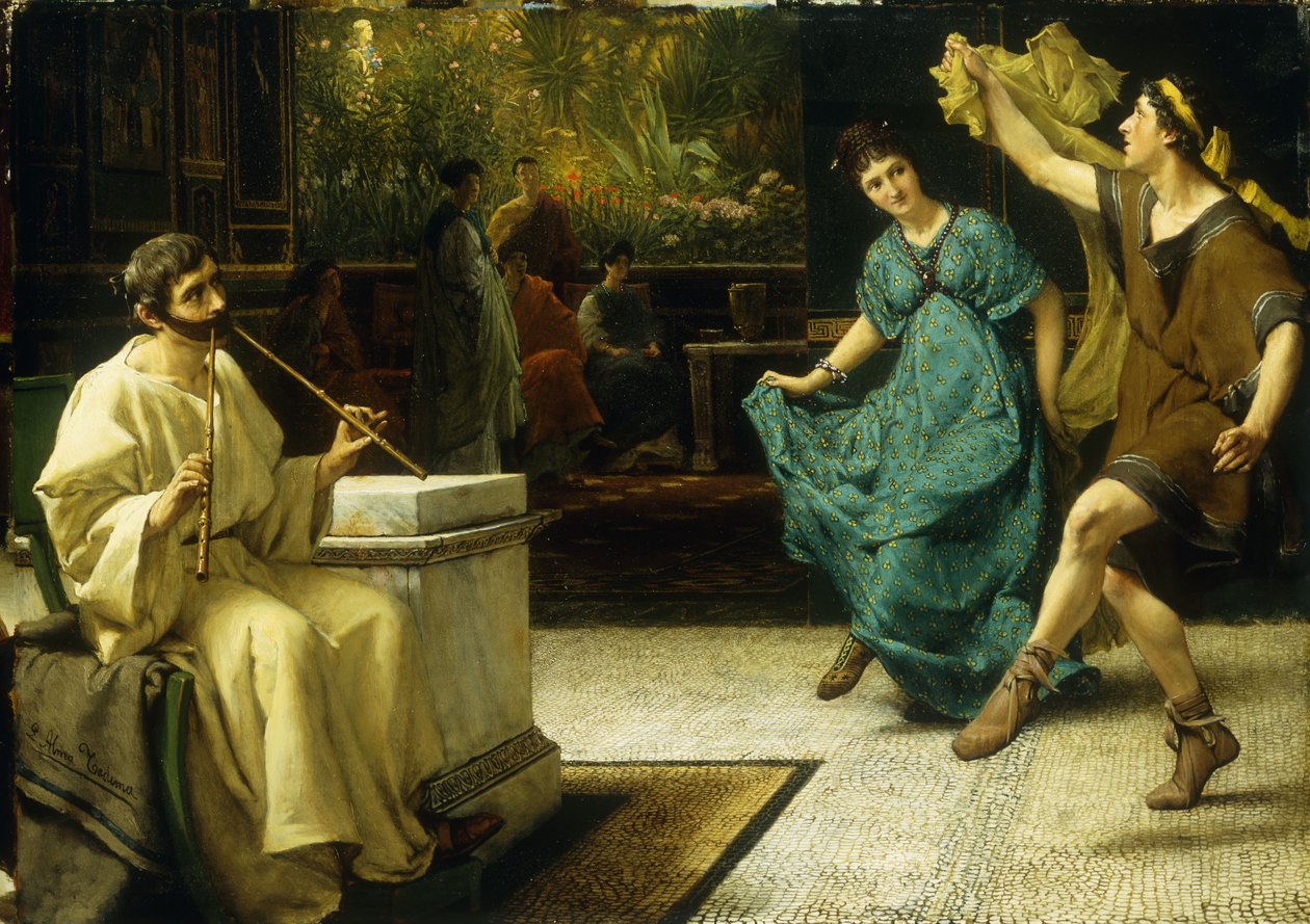 Vstup do římského divadla, od Lawrence Alma Tadema