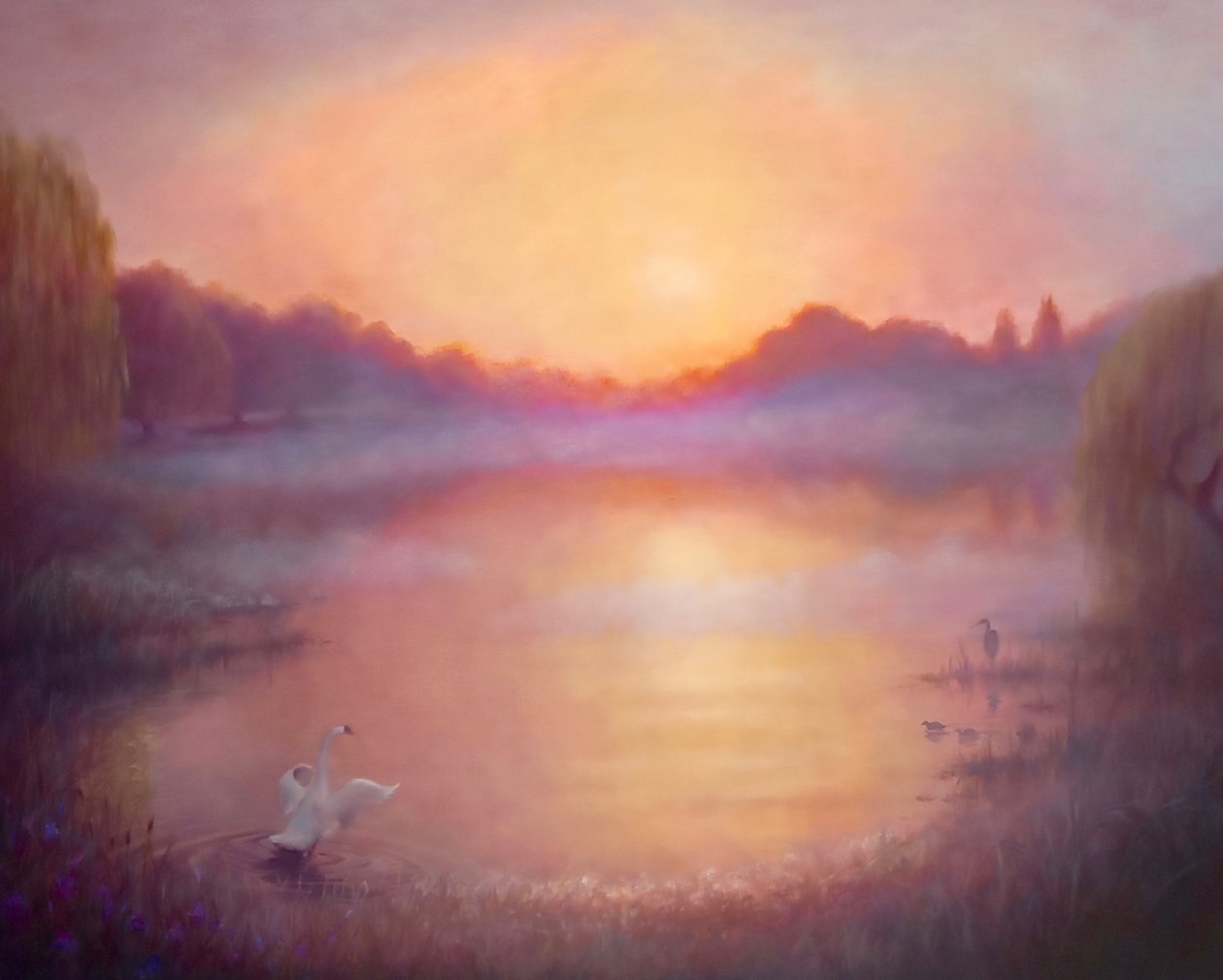 Misty River Morning, 2023 od Lee Campbell