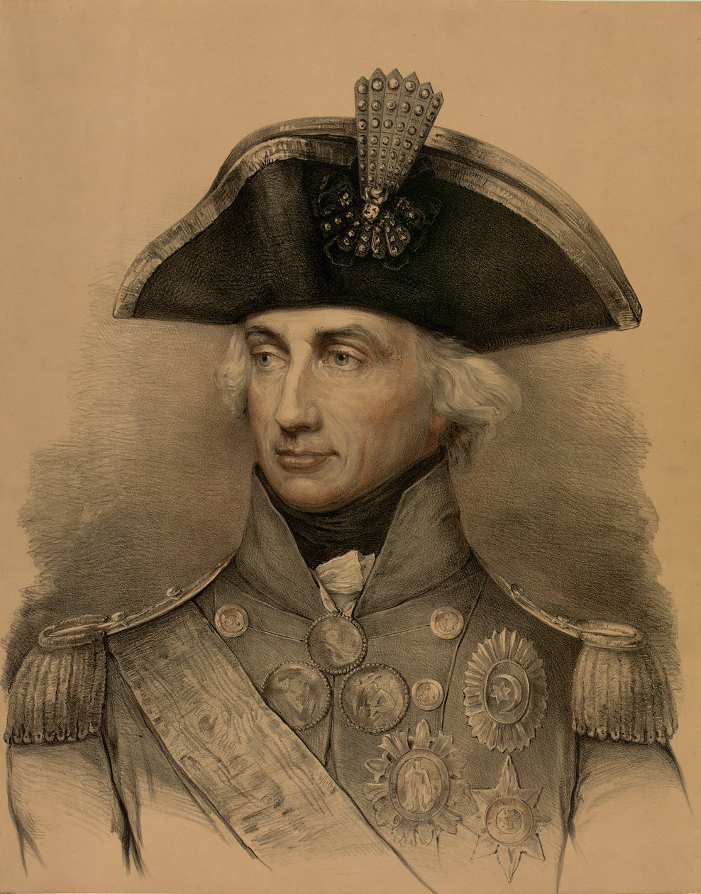 Viceadmirál Horatio Nelson (1758-1805) od Lemuel Francis (after) Abbott