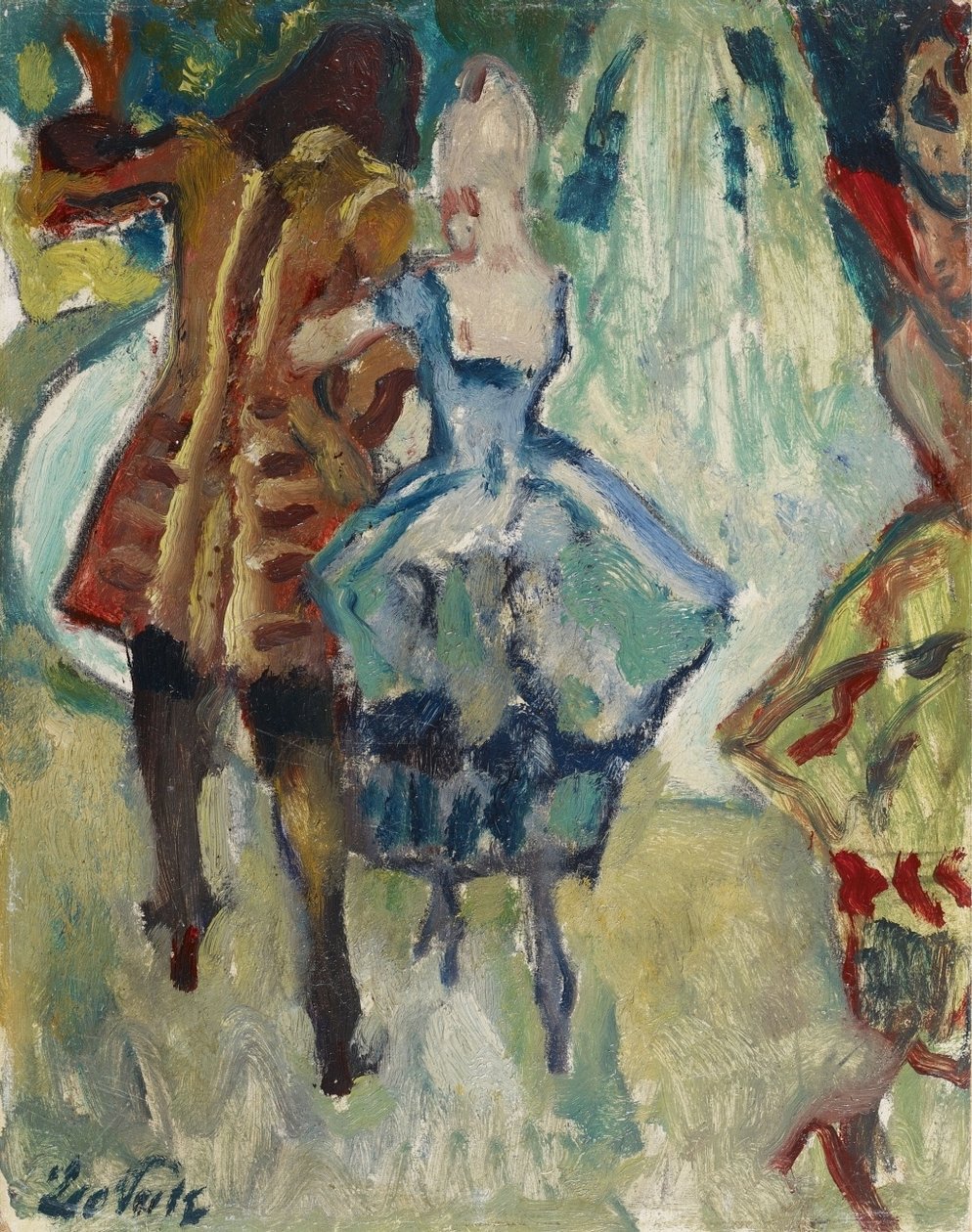 Zahradní slavnost, studium od Leo Putz