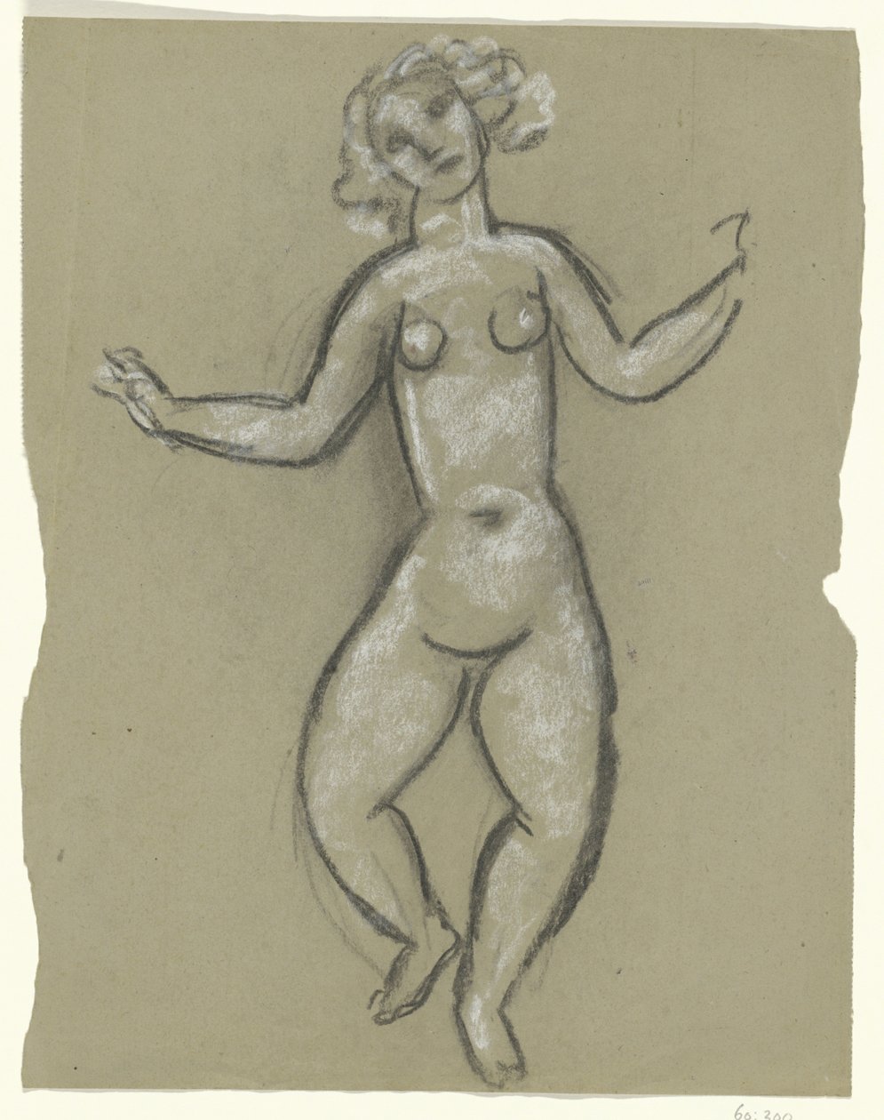 Tančící ženský akt od Leo Gestel