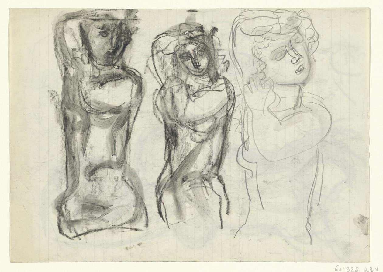 Tři nahé ženy od Leo Gestel