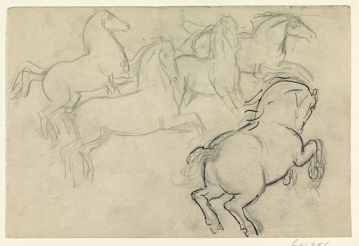 Cválající koně od Leo Gestel