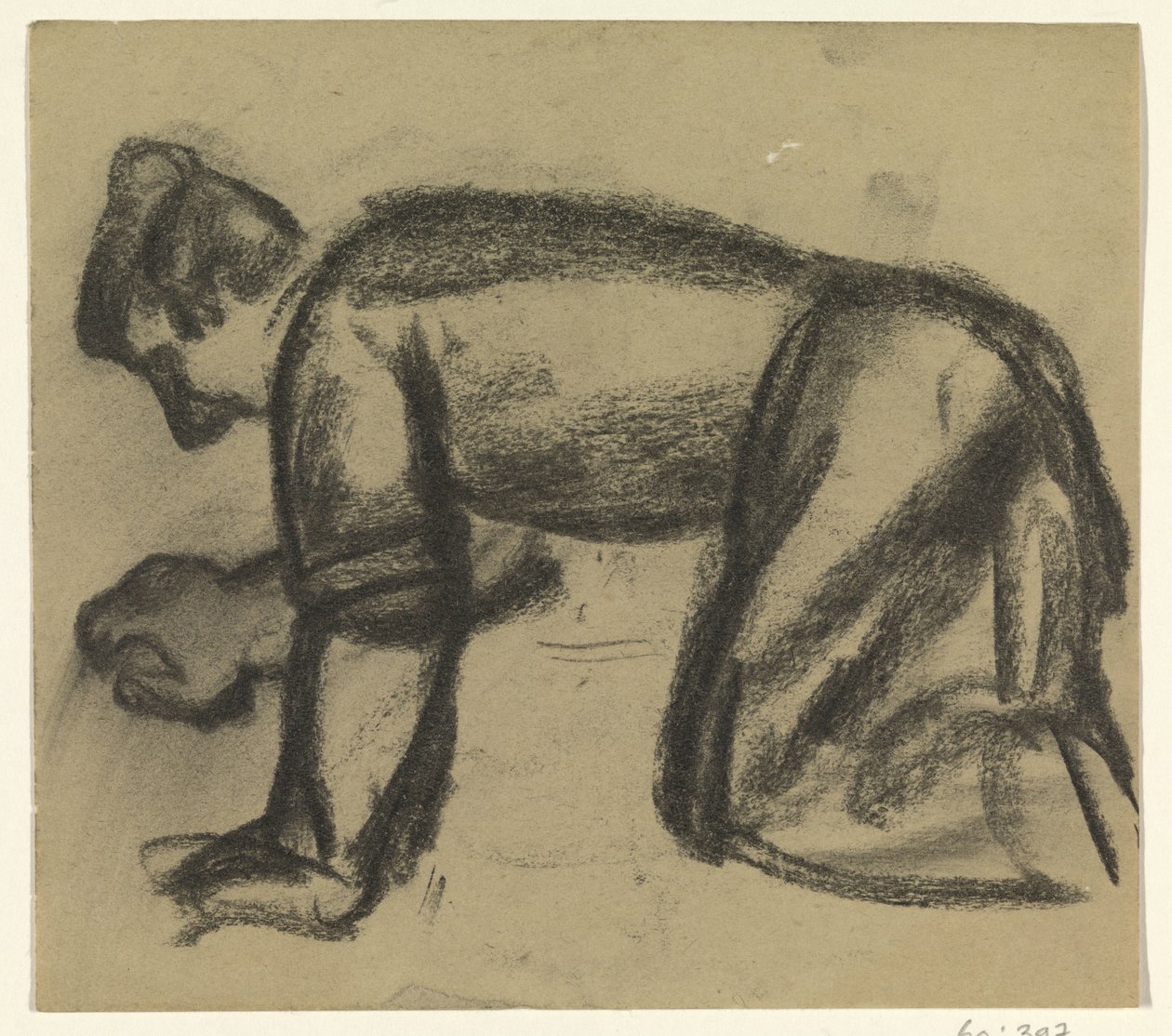 Muž na rukou a kolenou od Leo Gestel