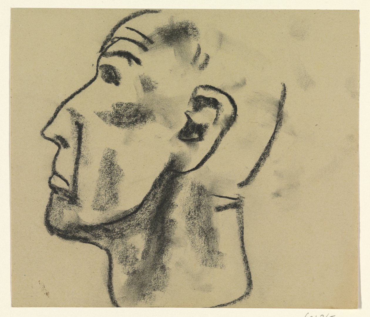 mužská hlava od Leo Gestel