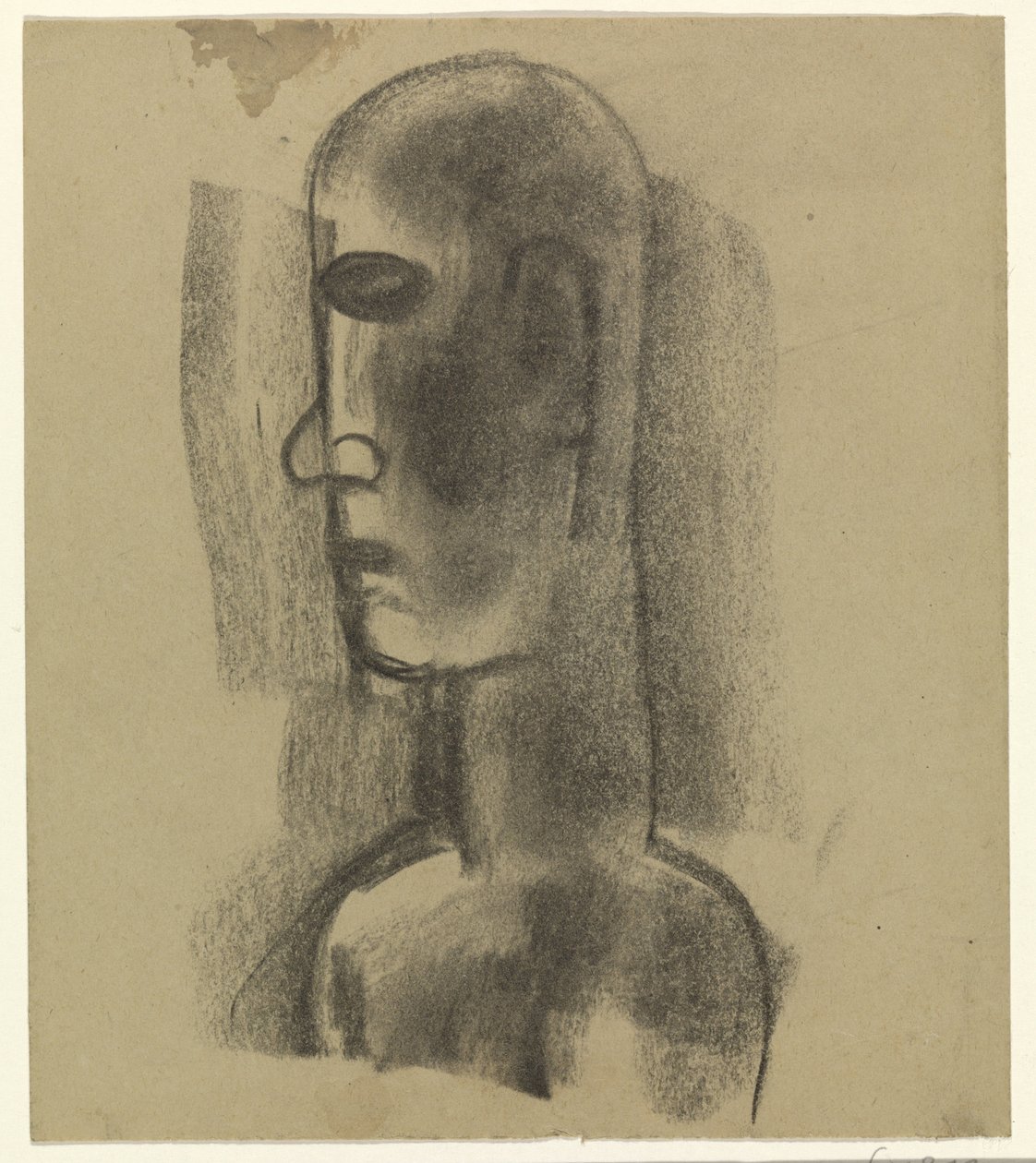 mužská hlava od Leo Gestel