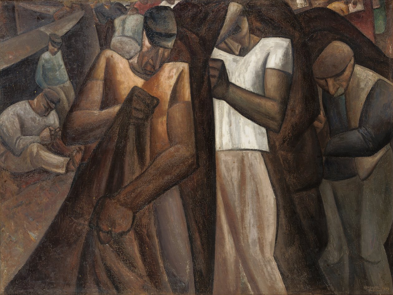 Nettendragers, kolem roku 1924 (olej na plátně) od Leo Gestel