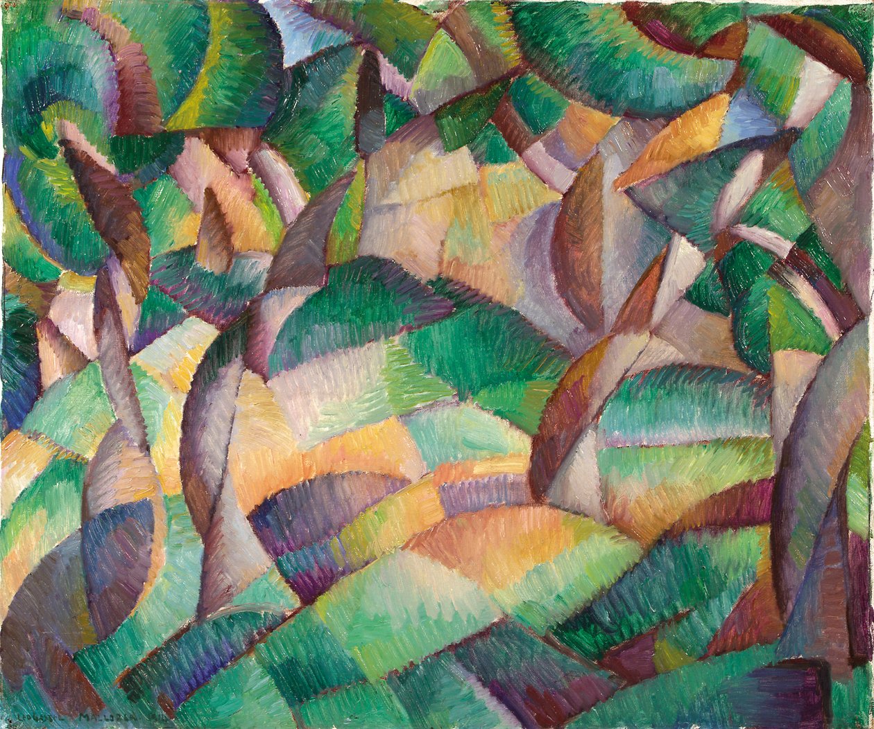 Olivový háj, Mallorca od Leo Gestel