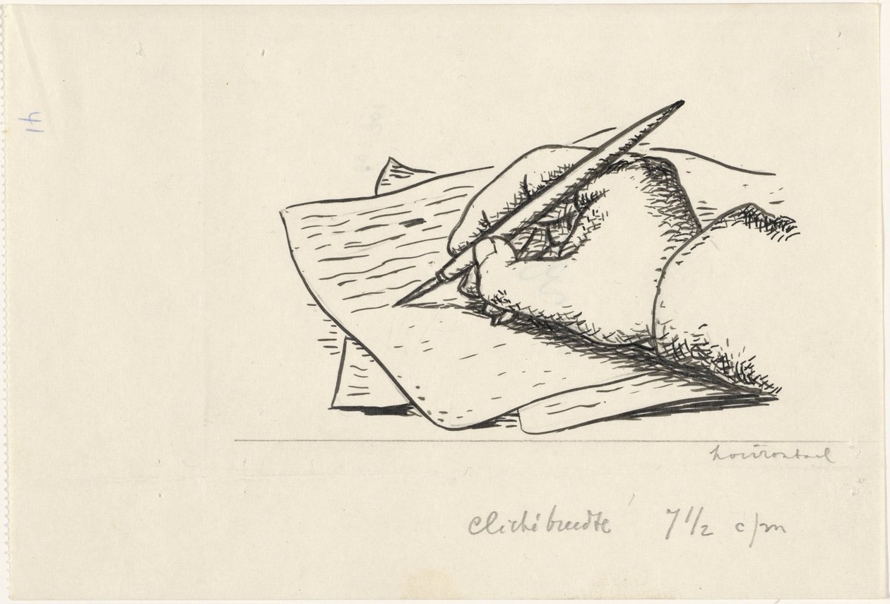 psací rukou od Leo Gestel