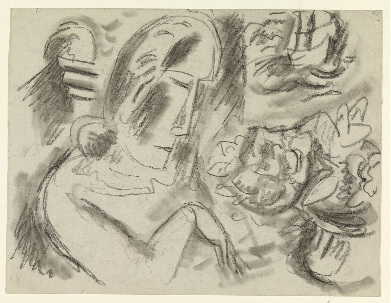 Žena s kyticí od Leo Gestel