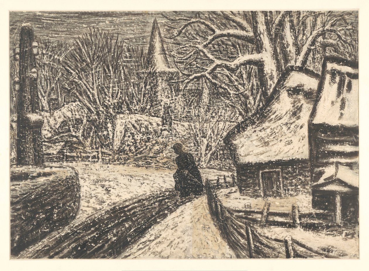 Zima v Blaricum od Leo Gestel