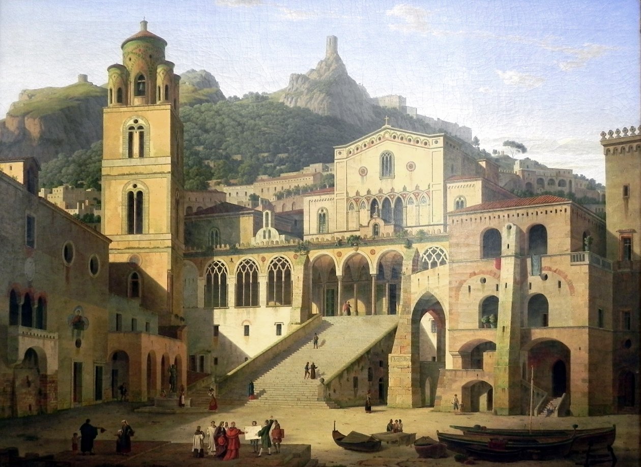 Katedrální náměstí Klenze Amalfi od Leo von Klenze