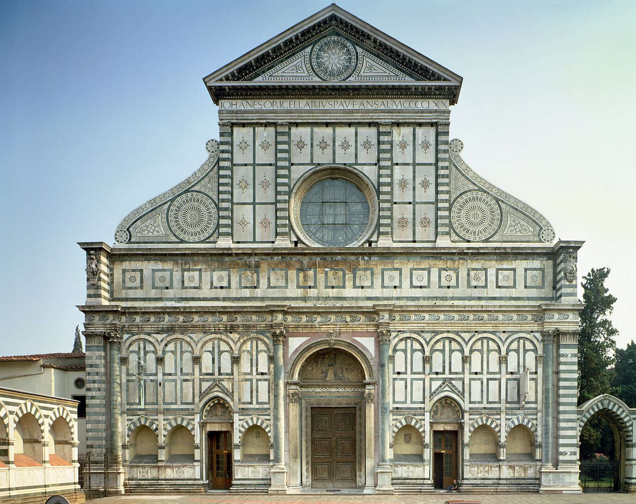 Fasáda Santa Maria Novella, c.1458-70 od Leon Battista Alberti
