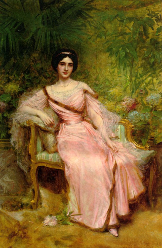 Portrét Suzanne Hudelo od Leon Francois Comerre