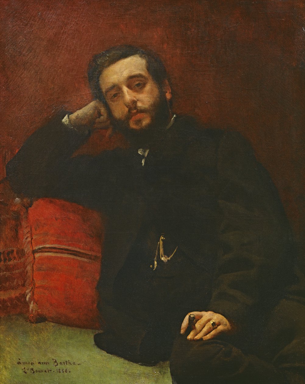 Portrét Adriena Barthe, 1866 od Leon Joseph Florentin Bonnat