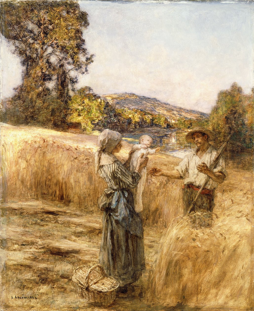 Večerní jídlo, od Leon Augustin Lhermitte