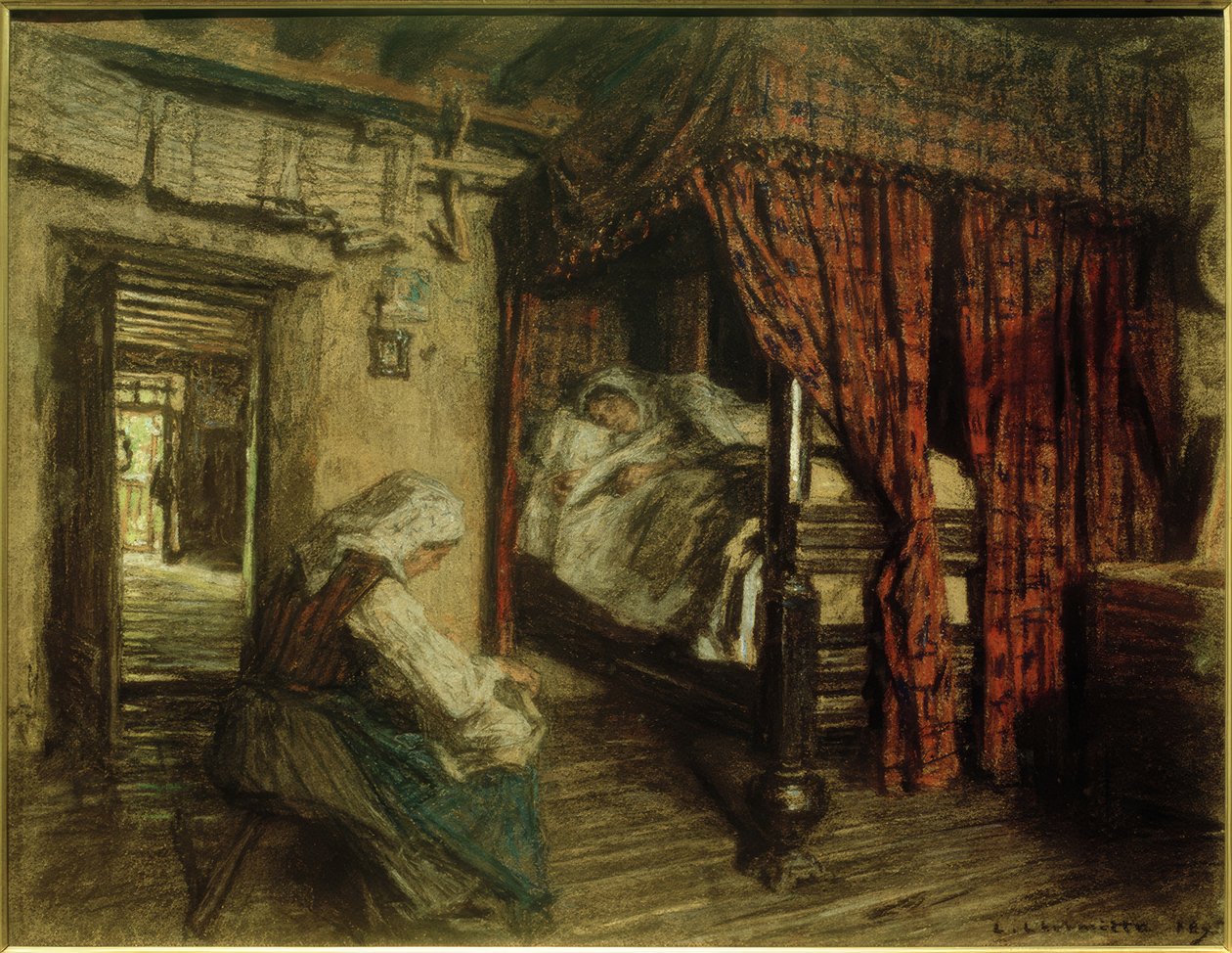 Interiér od Leon Augustin Lhermitte