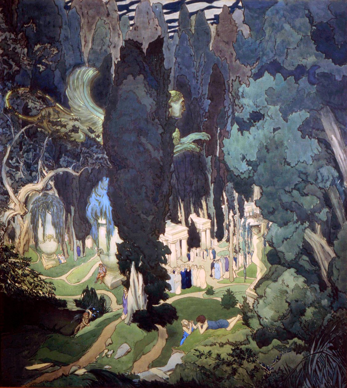 Elysium, 1906. od Leon Bakst