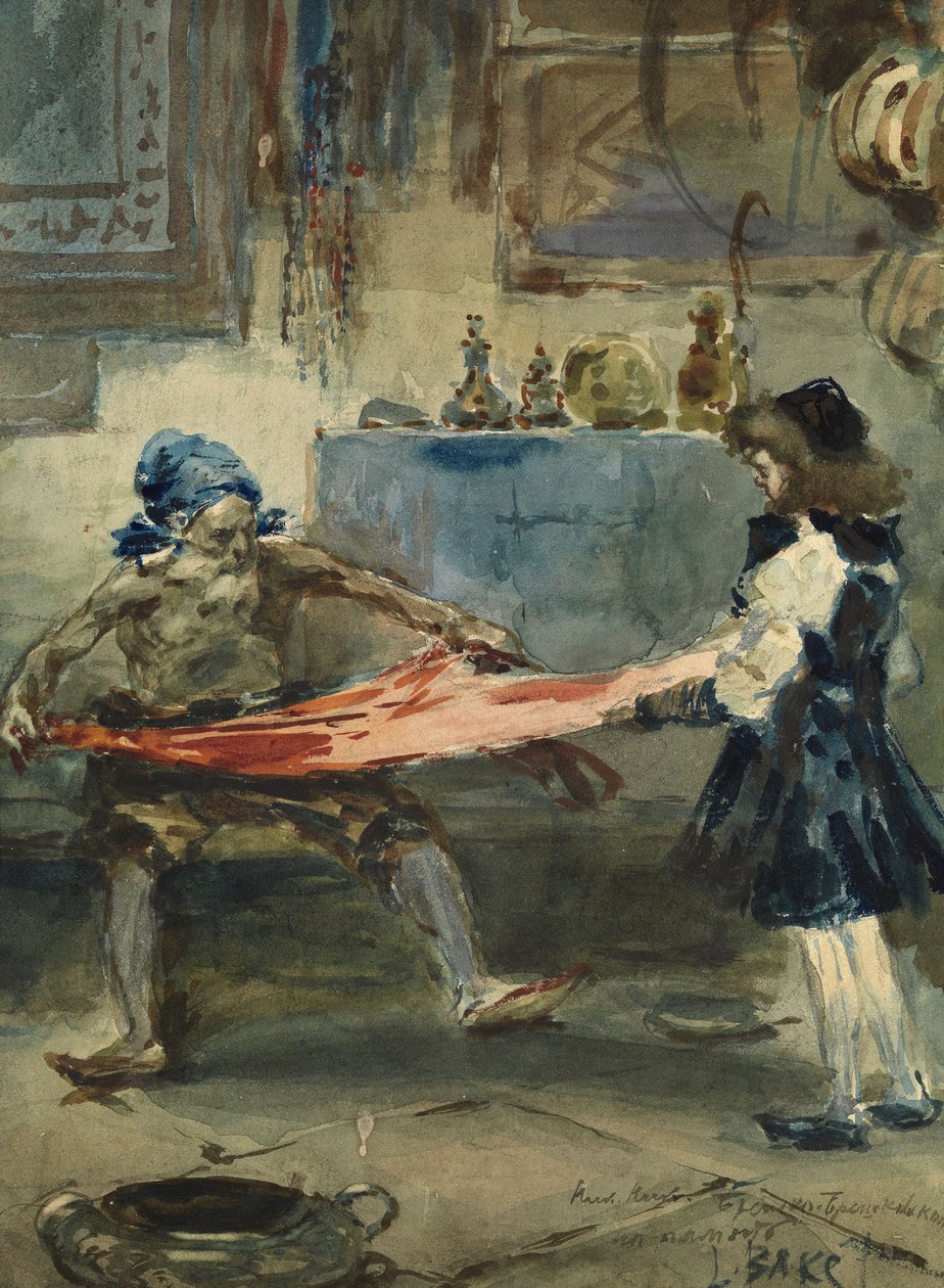 Orientální scéna od Leon Bakst