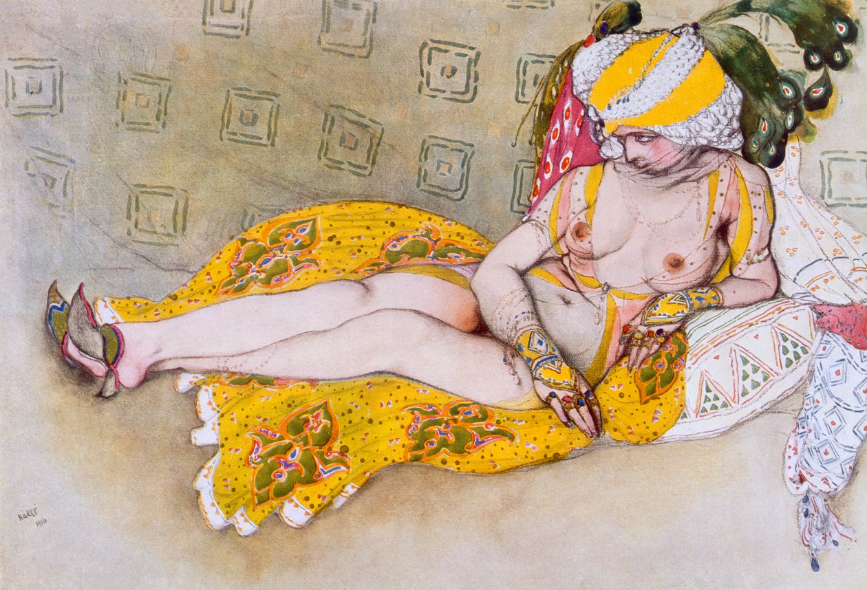 Žlutá sultána, 1916. od Leon Bakst