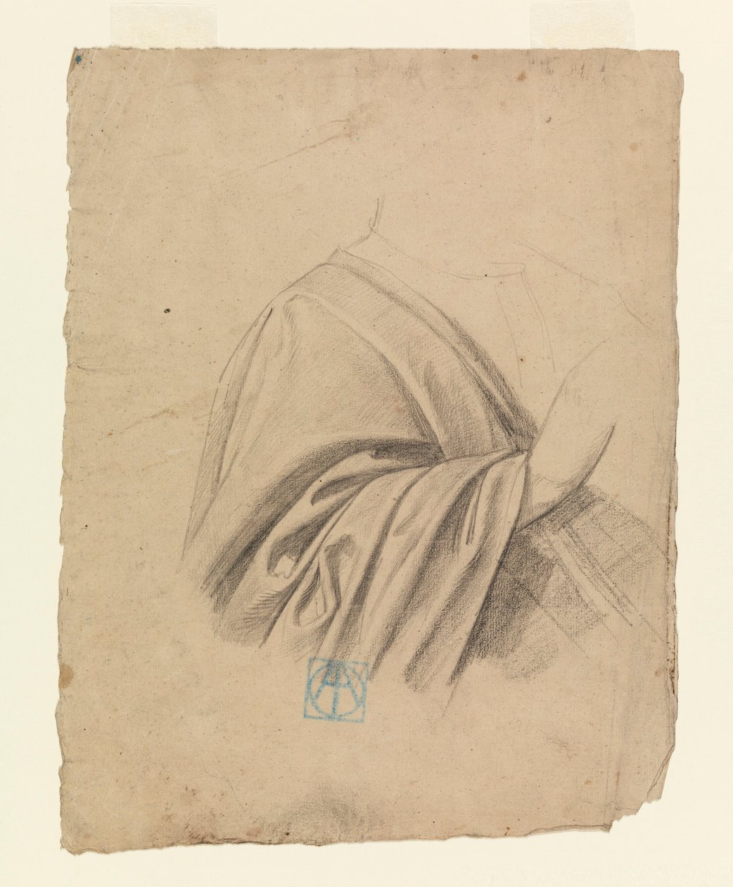 Kresba, studie drapérie, 1886-92 od Leon Dabo