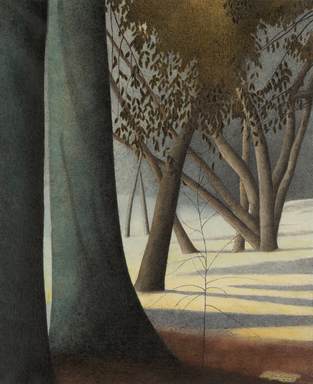 Bukové kmeny, 1945. od Leon Spilliaert