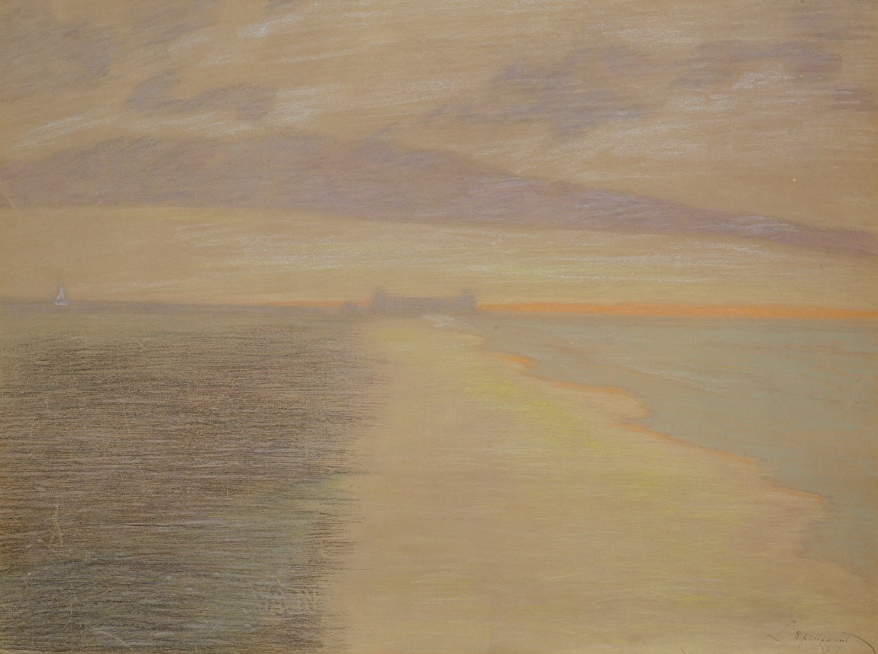 Mořský soumrak v Ostende od Leon Spilliaert