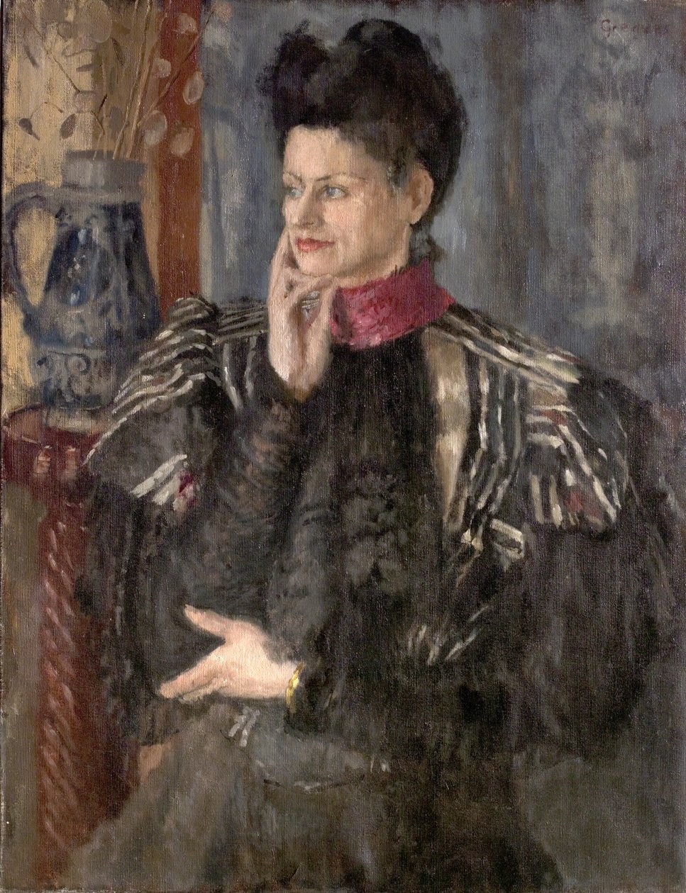 The Worth Bodice (olej na plátně) od Leonard Greaves