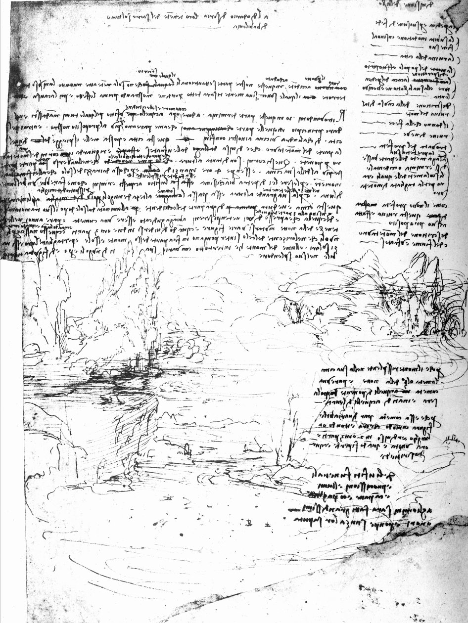 Fol.145v-a, stránka z Da Vinciho sešitu od Leonardo da Vinci