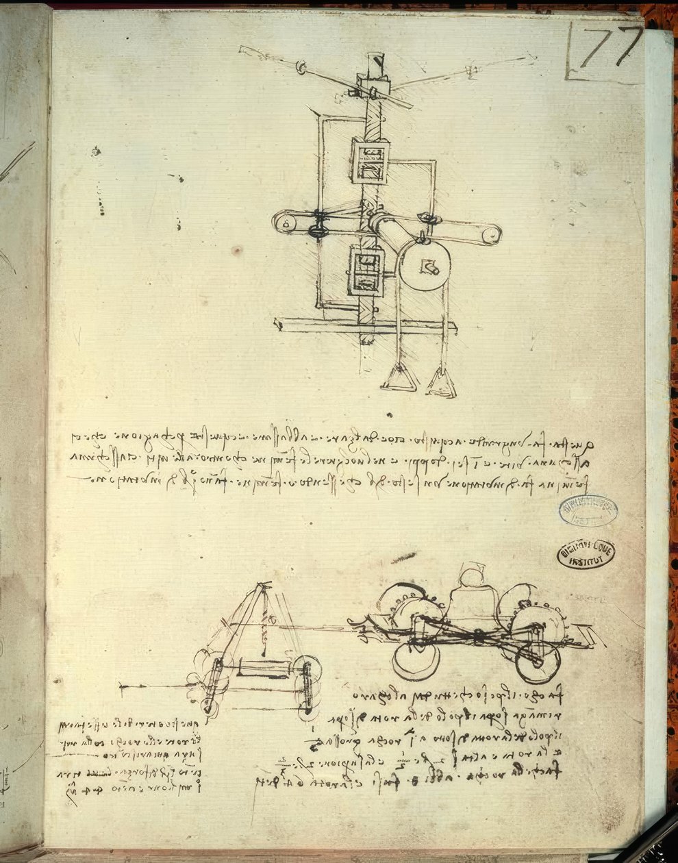 stroje od Leonardo da Vinci