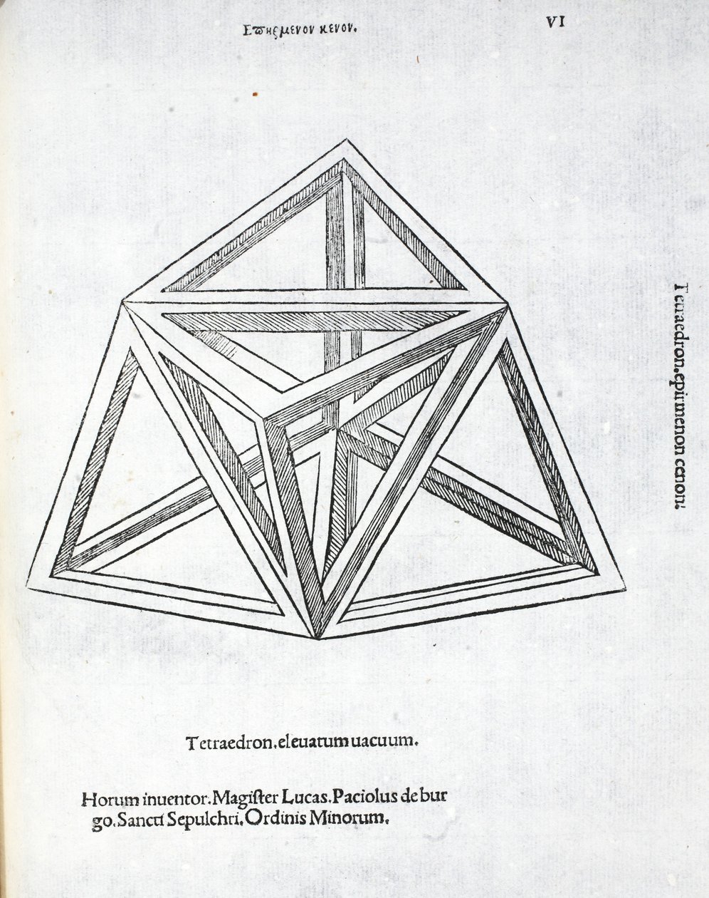 Tetraedron zvýšené vakuum, ilustrace z 