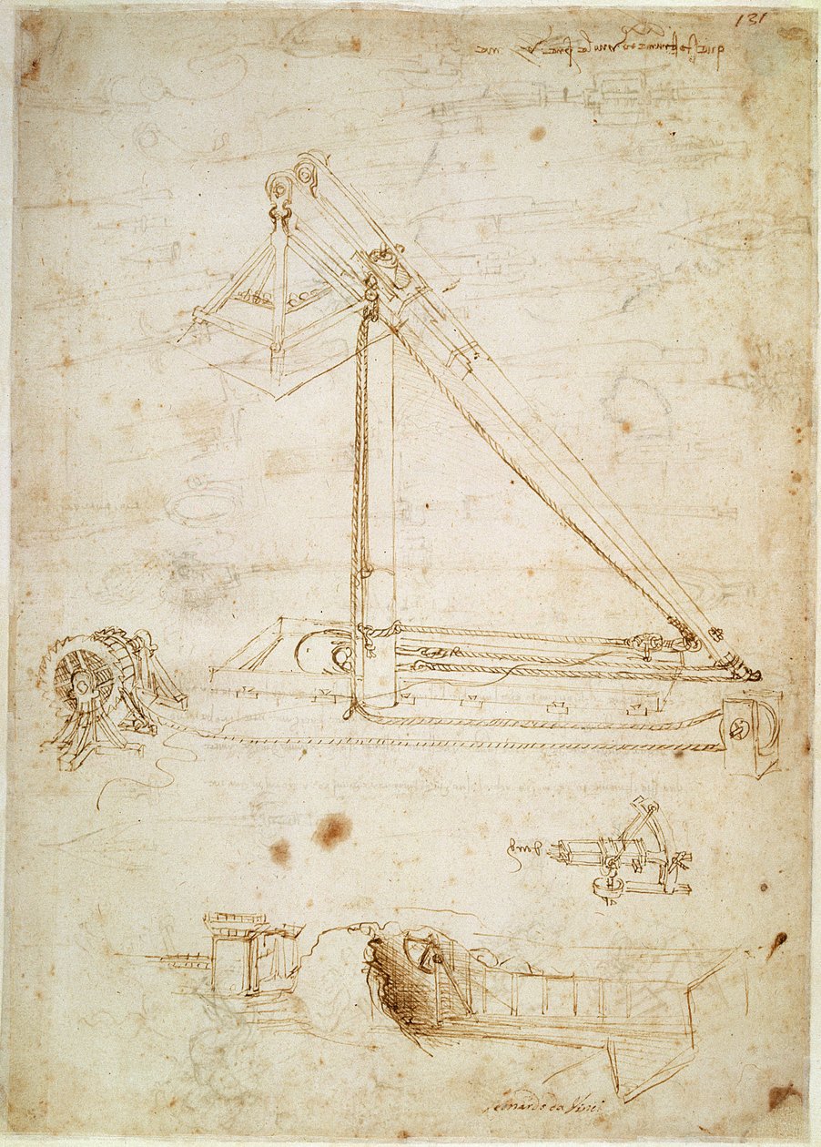 Válečný stroj od Leonardo da Vinci