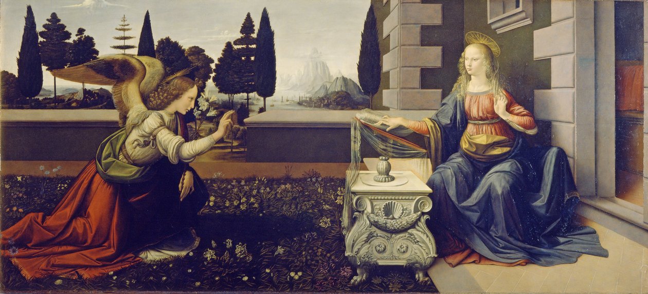 Zvěstování od Leonardo da Vinci
