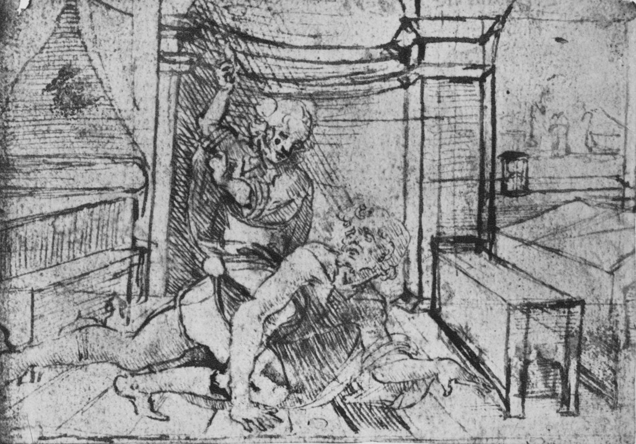 Aristoteles a Phyllis, c1480 1945 od Leonardo da Vinci