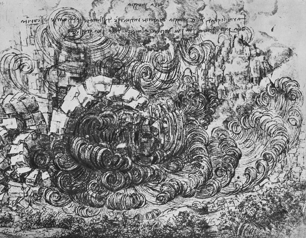 Potopa, c1480 1945 od Leonardo da Vinci