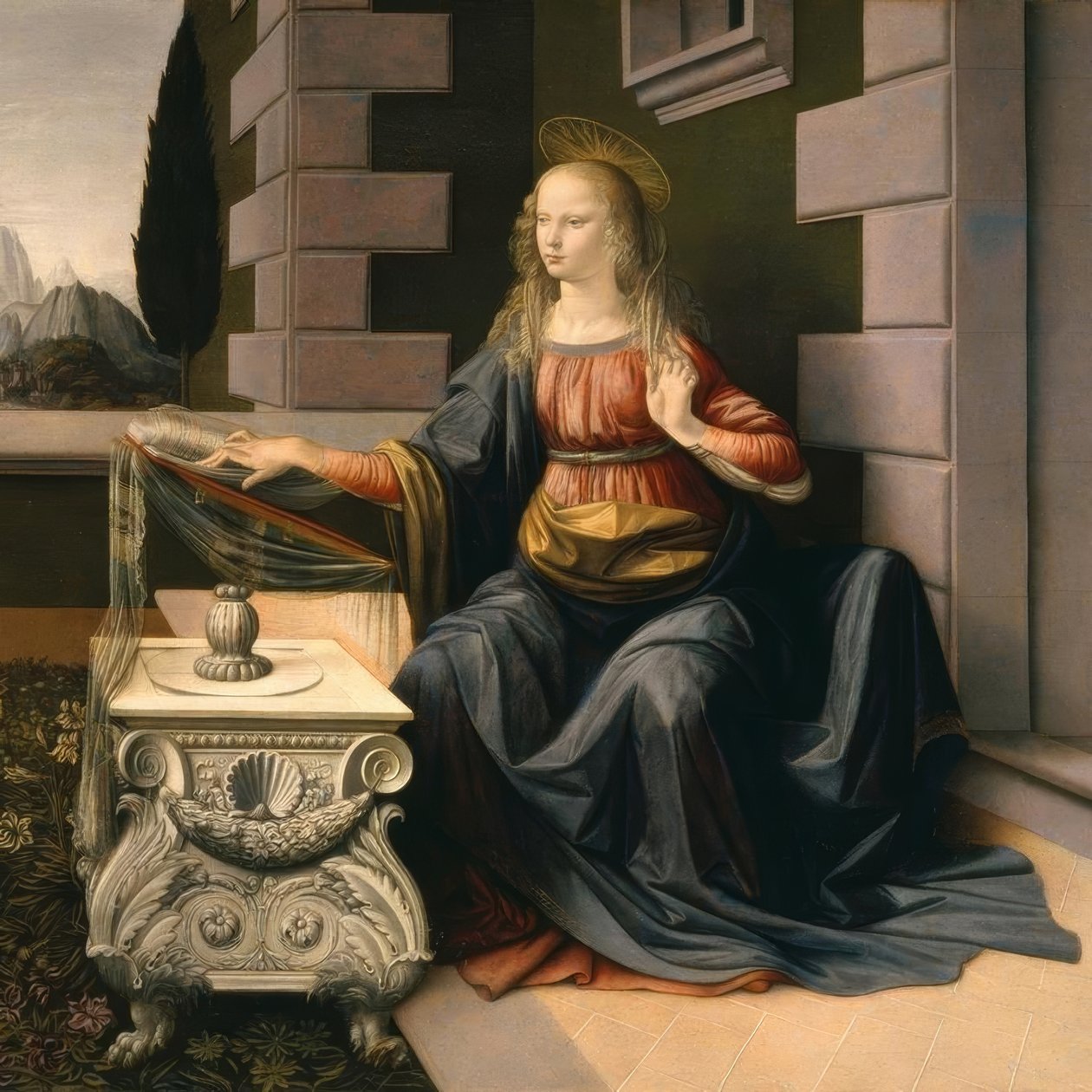 Zvěstování od Leonardo da Vinci