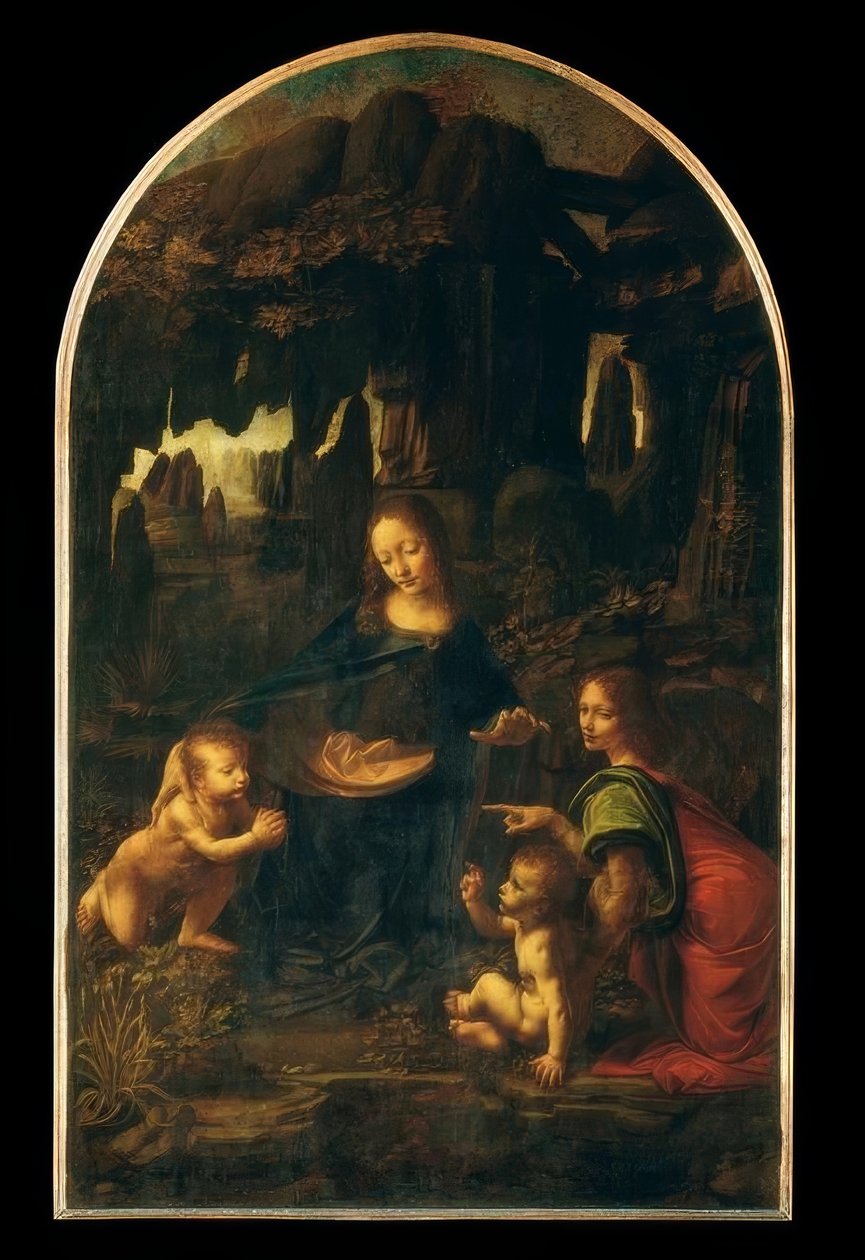Rocková jeskyně Madonna od Leonardo da Vinci