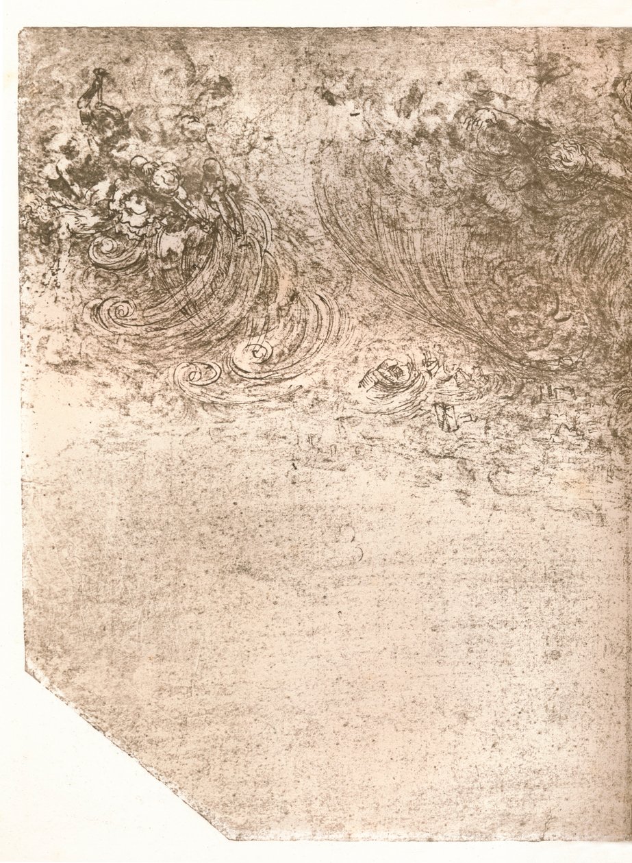 Reprezentace bouře, c1472-c1519 1883. od Leonardo da Vinci