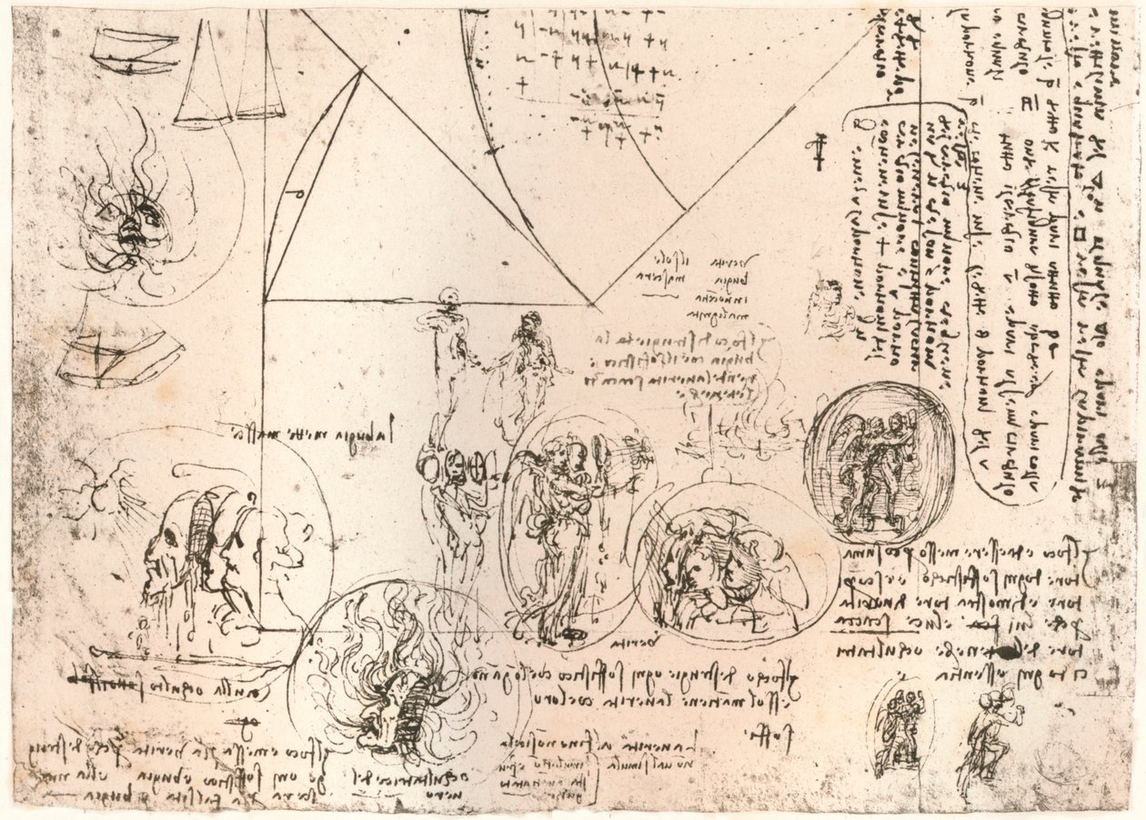 Studie emblémů, c1472-c1519 1883 od Leonardo da Vinci