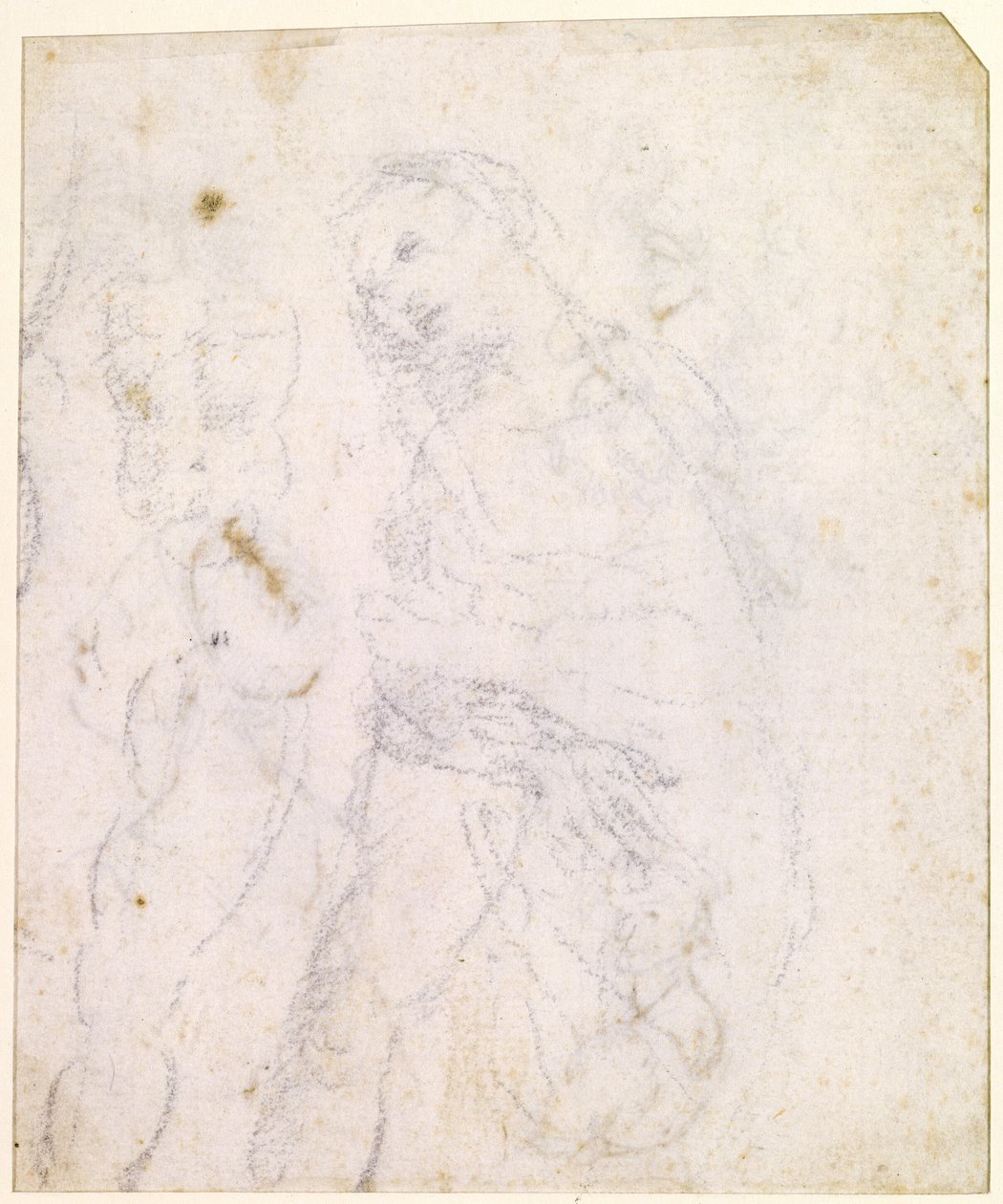 Studie Madony [verso] od Leonardo da Vinci