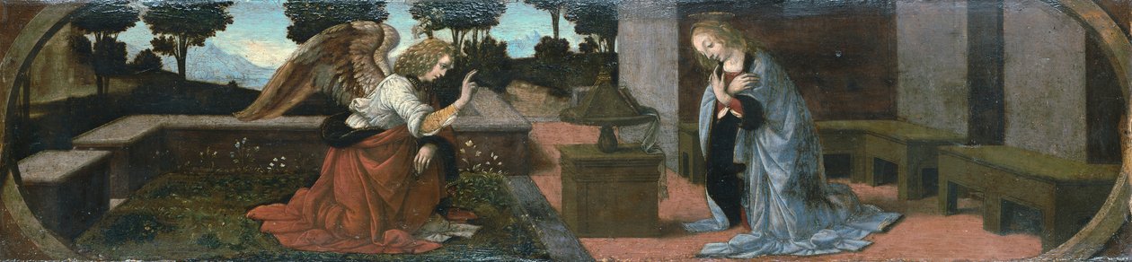 Zvěstování, 1478 od Leonardo da Vinci