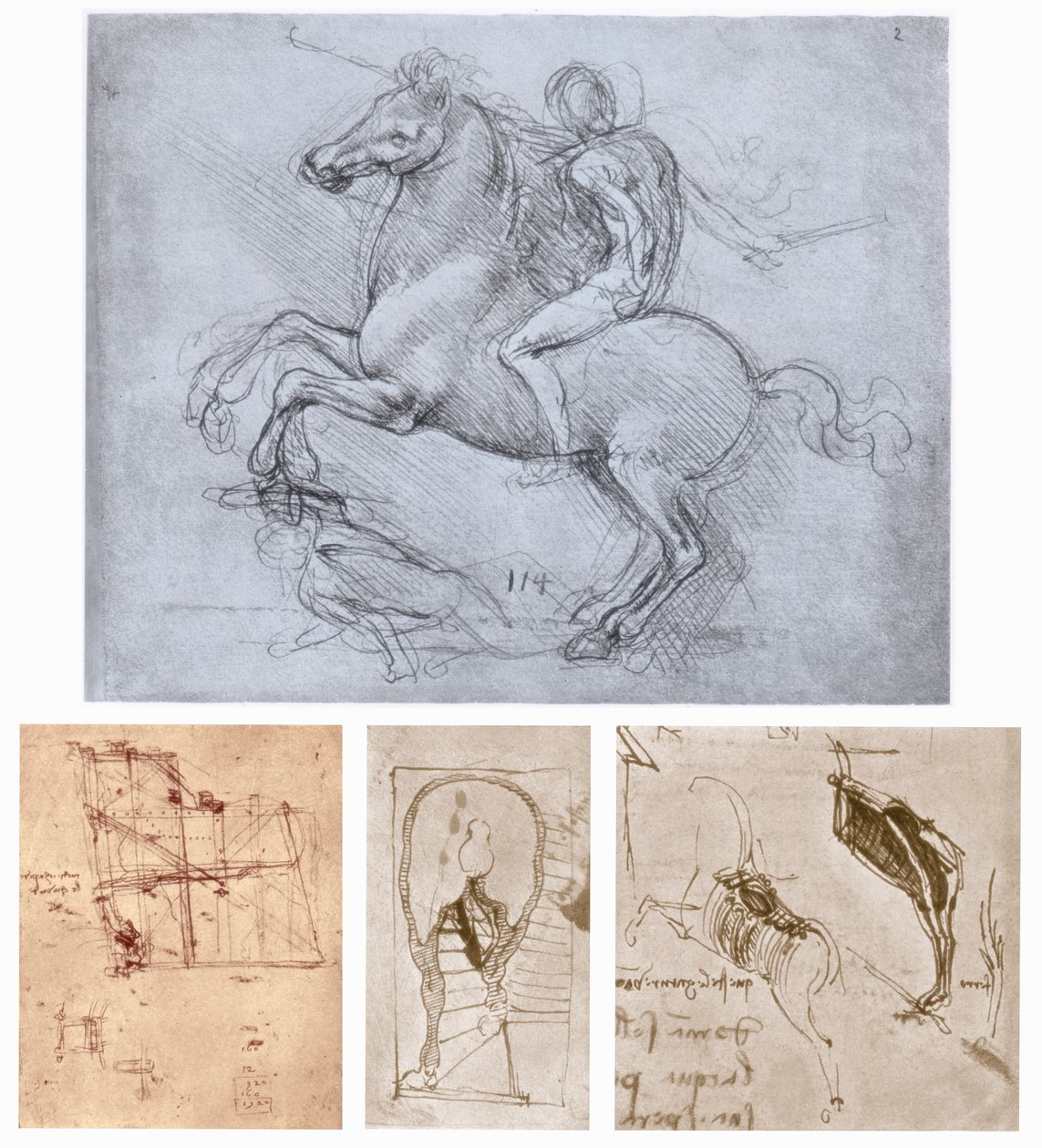 Památník Sforza, c1488-1493 od Leonardo da Vinci