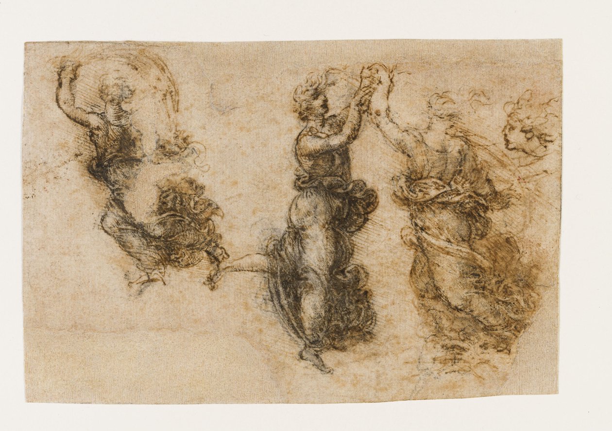 Tři tančící ženské postavy, 1517-1518. od Leonardo da Vinci