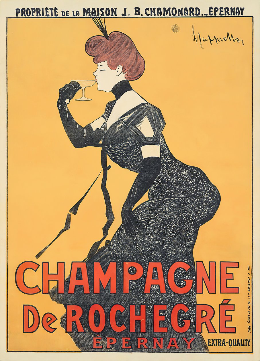 Champagne De Rochegré, 1900. od Leonetto Cappiello