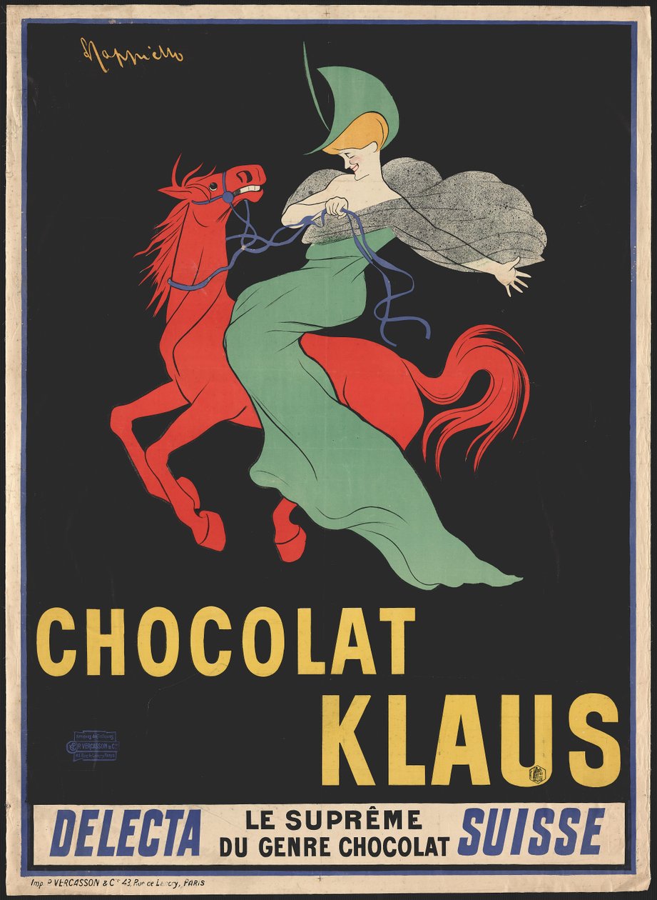 Čokoláda Klaus, 1902. od Leonetto Cappiello